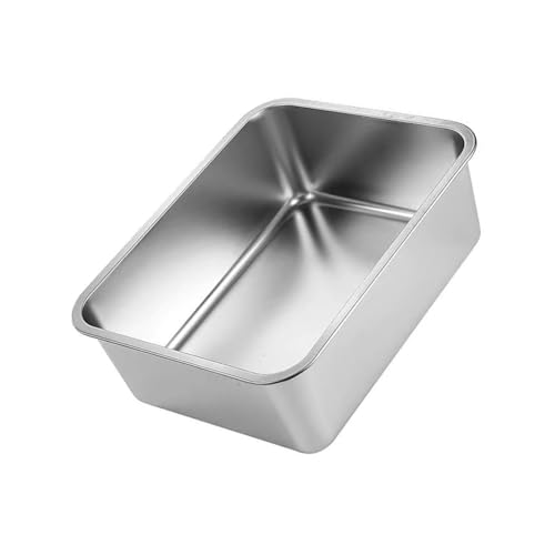 Arenero para gatos de acero inoxidable 304 rectangular