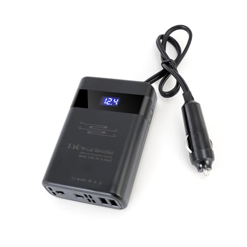 Onduleur de voiture 12V 150W convertisseur puissance avec double USB pour charger vos appareils