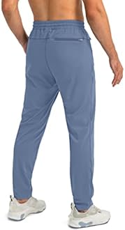 G Gradual Men's Sweatpants with Zipper Pockets Tapered Joggers for Men Athletic Pants for Workout, Jogging, Running