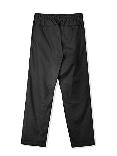 Hat and Beyond Mens Flex Classic-Fit Beach Trousers Linen Pants4