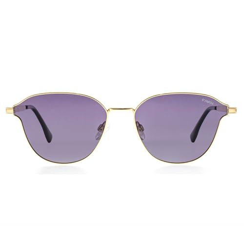 FAA'N Retro Metal Oval Round Trendy Cat Eye Sunglasses Womens Polarized Shades Glasses