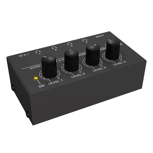 4 Channel Ultra-Compact Headphone Audio Amplifier, 6.35mm Jacks