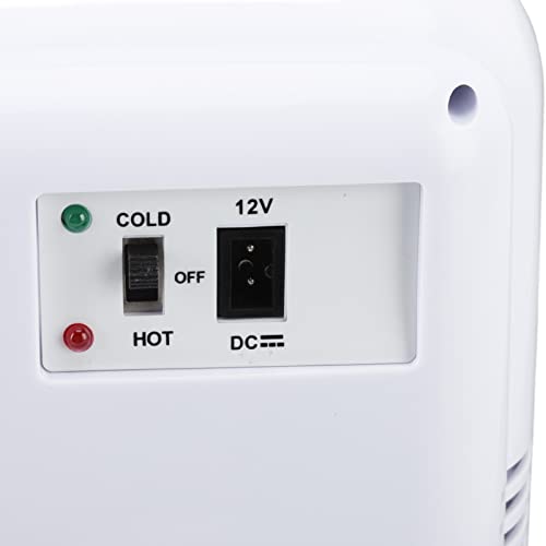 Draagbare Koelkast van 4 Liter, Autokantoor College Dorm Mini-koelkast Koeler en Warmer Kleine Koelkast voor Opslag Drankjes Voedsel Huidverzorging Cosmetica(Wit) - Afbeelding 8