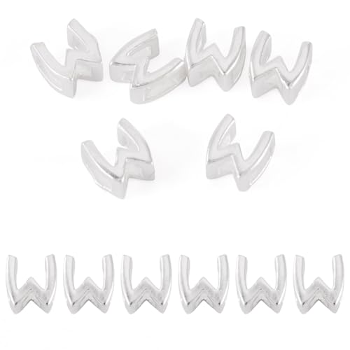 Beadthoven 6�� 925�X�^�[�����O�V���o�[���^�[W�r�[�Y �o�u�����^�[�X���C�h�r�[�Y �X���[�����^�� �t���b�g�L���s�^�� ABC �A���t�@�x�b�g���^���r�[�Y �u���X���b�g�l�b�N���X�p DIY �W���G���[����