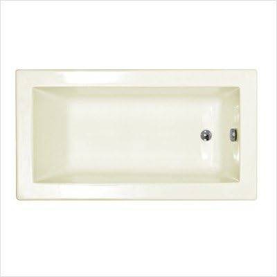rainGuadeloupe 32 x 66 x 23" Rectangular Soaking Bathtub Color: Bone, Options: 4" Lip