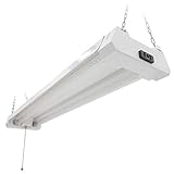 Maxxima 2 ft. Utility LED Shop Light Fixture, 20 Watt, Linkable, Clear Lens 5000K Daylight 2500...