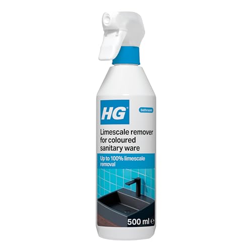 HG Limescale Remover Colored Sanitary Ware Powerful for Black Taps Showers Sinks 500 ml