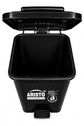 Image of ARISTO Plastic Pedal Garbage Waste Dustbin 45 LTR BLACK