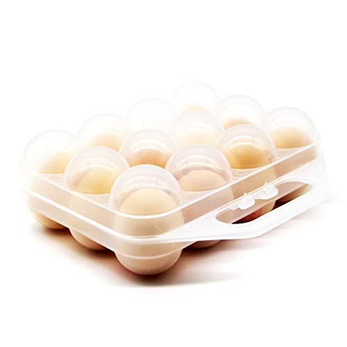 JAMOR 12 Grid Egg Storage Box Portable Egg Box, Egg Bag, Egg Basket, Shockproof Egg Box Necessary For Camping And Picnic, Portable Egg Storage Box, Thickened Egg Box For Travel And Outdoor (White) JAMOR 12 Grid Egg Storage Box Portable Egg Box, Egg Bag, Egg Basket, Shockproof Egg Box Necessary For Camping And Picnic, Portable Egg Storage Box, Thickened Egg Box For Travel And Outdoor (White)