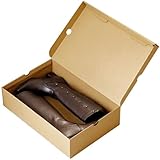 [アースダンボール] シューズボックス ロングブーツ用 10枚セット 段ボール ブーツ 収納 ID0293 [受注生産]