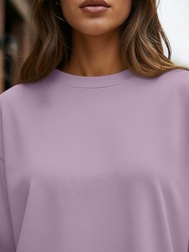 Trendy Queen Womens Oversized Long Sleeve T Shirts 2025 Basic Crewneck Tee Fall Tops Casual Workout Y2K Clothes