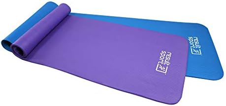 ResultSport Premium NBR Yoga Mat with Carry Strip - Mulit Purpose Exercise Mats - 183cm x 61cm x 1cm - Perfect for Yoga, Pilates, Gym, Sit Ups, Stretching