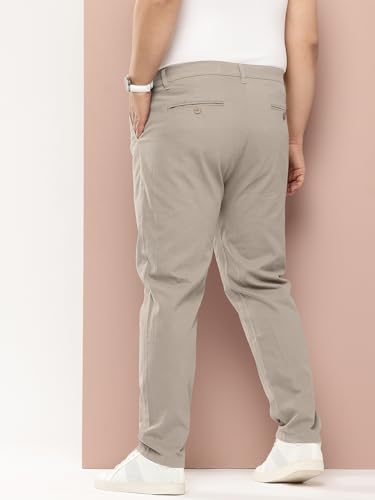 Image of Thomas Scott Men's | Smart | Plus Size | Regular Fit | 100% Cotton | Solid | 5 Pockets | Woven | Chinos | Trouser