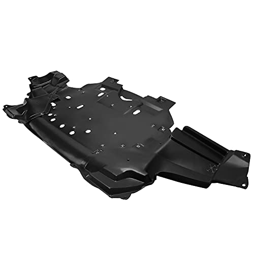 HECASA Engine Splash Shield Compatible with 2015-2020 Honda Fit LX Sport EX EX-L Replacement for HO1228147 HO1228148 74110T5RA00 74110T5RA10 Plastic Black by HECASA - Image 2