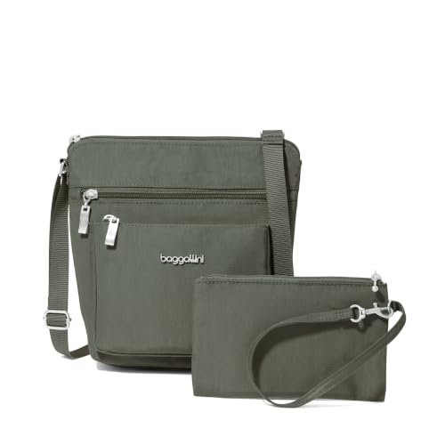 Image of Baggallini Pocket Crossbody Bags for Women 8x8 Small Lightweight Durable Water-resistant Travel Purse W /Rfid