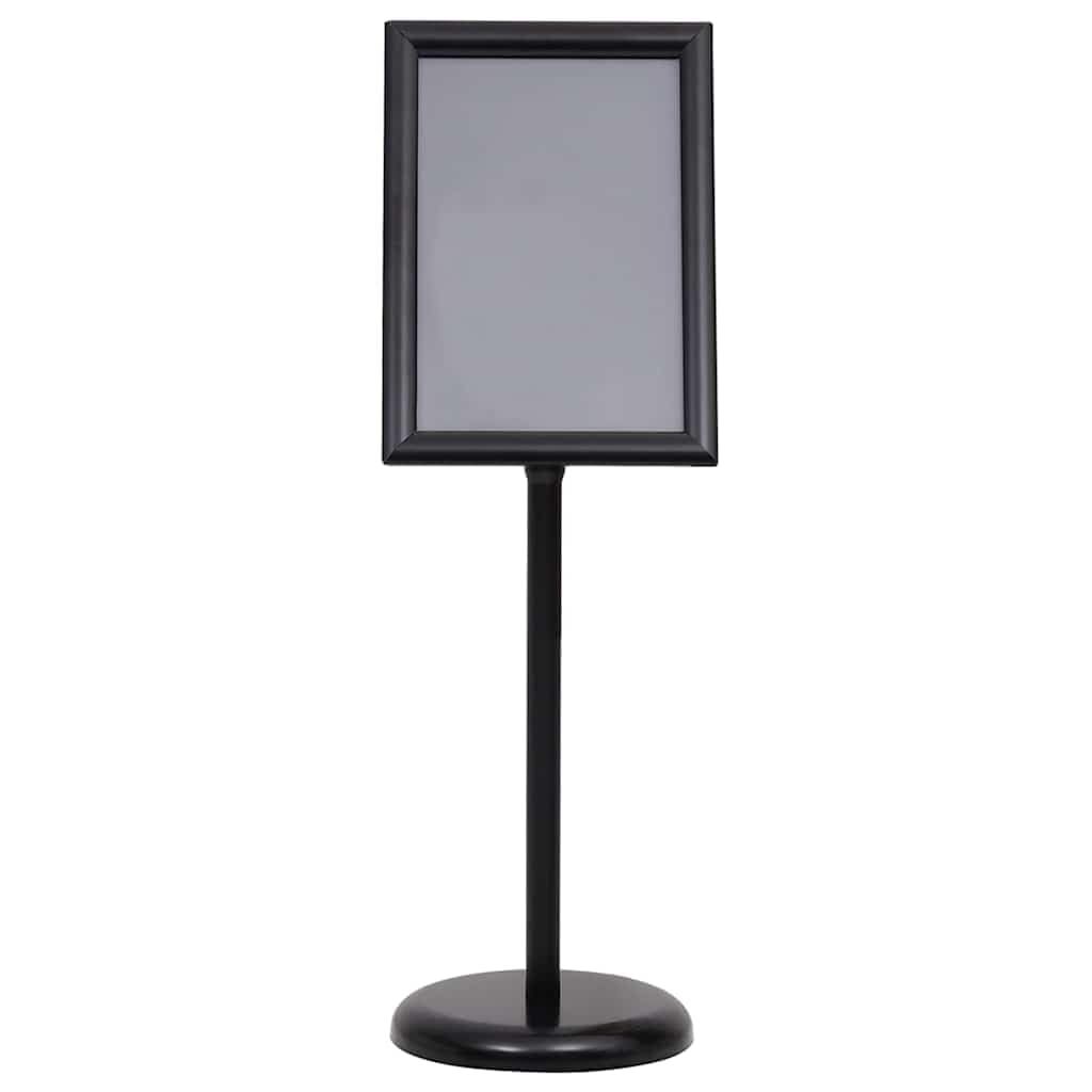 Soporte para carteles (2 unidades, aluminio, 45 x 32,7 x 108 cm, altura regulable, giratorio, para interior y exterior)
