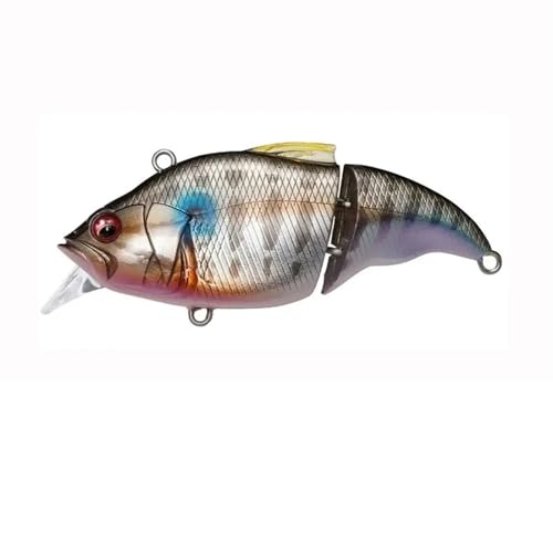 Leurre de pêche bar eau douce poisson nageur minnow de 71mm appât dur articulé