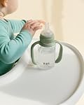 BIBS Sippy Bottle, 150 ml, Easy-Grab Handles & Silicone Spout, Leak-Proof, Sippy Cup for Toddlers, BPA-Free, 0+ Months - Ivory - Ivory