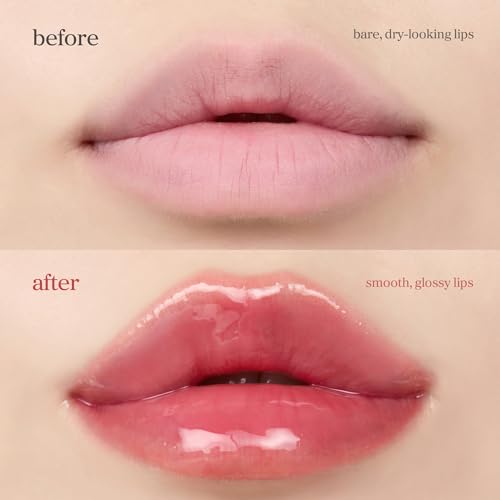 Image of NOONI Korean Lip Oil - Applerosehip | Long-Lasting, Moisturizing, Plumping, Revitalizing for Dry Lips, Waterproof, No Peel Off, Korean Tint, Hydrating Lip Stain, Nourishing Crystal Clear, 0.12 FL Oz