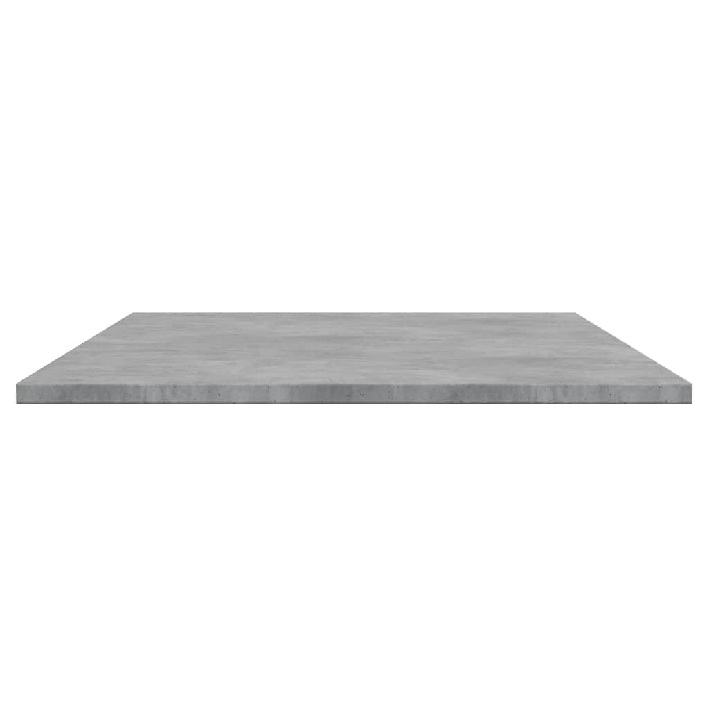 Regał na książki, 4 szt., szary beton, 100 x 50 x 1,5 cm, materiał drewnopochodny, do systemu regałowego, regał stojący, możliwość rozszerzenia, modułowa przestrzeń do przechowywania w