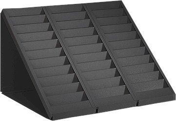 VICS Desktop Employee ID Card Rack, Glory Model 160-30-DM,30 Pocket-Black