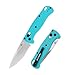 FLISSA フォールディングナイフ 折りたたみナイフ  ポケットナイフ アウトドアナイフ 全長19cm アクシスロック アウトドア DIY 登山 キャンプ 防災 釣り 水色
