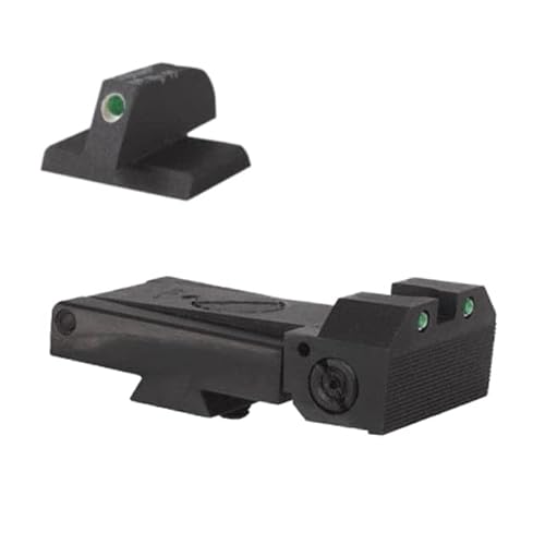 Kensight Ruger SR1911 Adjustable Flat Base Tritium Night Sight Set, Black, 962-263 962263