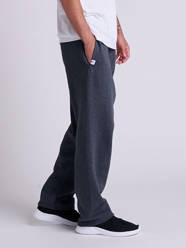 Image of Russell Athletic Men's Dri Power Fleece Open Bottom Sweatpants with Pockets, Relaxed Fit, Moisture Wicking