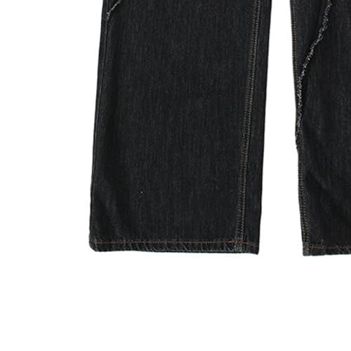 Mens Baggy Jeans Wide Leg Jeans Men Vintage Loose Fit Wide Leg Denim Pants Men's Irregular Sutures Baggy Jean2