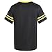 Pullonsy Blank Black Rugby Football Jerseys for Men Women Father Mother Gift Shirts Workout Old School Tops Fitness Outfits Yellow Stripe-Black Jersey,Men Size Small