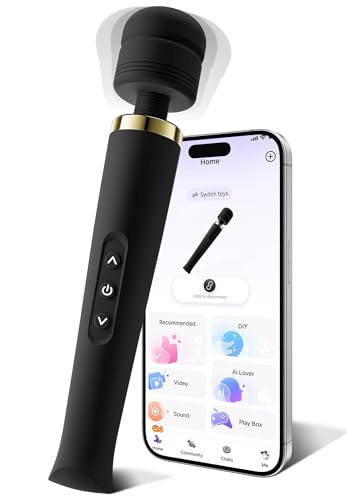 Premium Personal Massagers Woman - Toendi Advanced AI-Sync App Massager, Waterproof Body Massager...