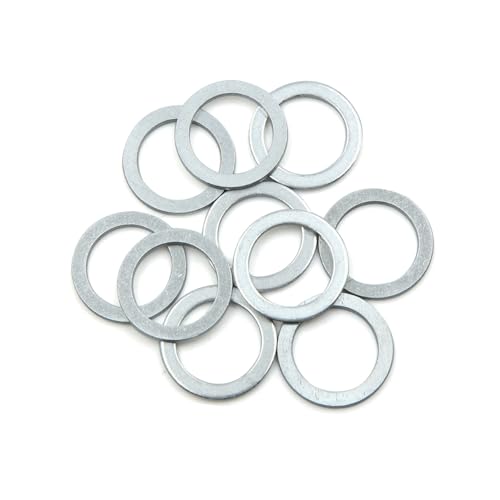Image of 10pcs Universal Engine Oil Crush Washers Drain Plug Gaskets 20mm ID. 28mm OD. Aluminum Alloy for Car Auto Replacement Parts