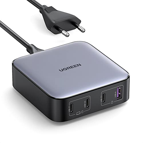 Ricarica Multiporte Simultanea: Le porte USB-C1 e USB-C2 del caricabatterie supportano una ricarica massima di 100W se utilizzate da sole, sufficiente per caricare il tuo MacBook Pro alla massima velocità. Questo caricabatterie supporta più protocolli di ricarica rapida come PD 3.0, PPS, QC 4+/ 3.0 e SCP, la potenza verrà distribuita tra le 4 porte per garantire una migliore ricarica.