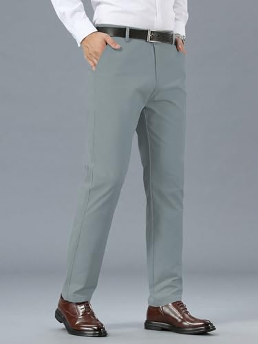 Image of TAGDO Men's Cotton Casual Trousers | Slim Fit Formal Pants for Man | Comfortable & Breathable Fabric | Stylish Office Wear | Everyday Casual Pant for Men