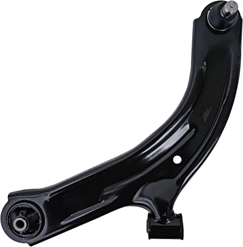 Image of Detroit Axle - 4pc Front End Control Arms Kit for 09-14 Nissan Cube, 07-12 Versa, 2 Lower Control Arms w /Ball Joint 2 Outer Tie Rods 2009 2010 2011 2012 Replacement