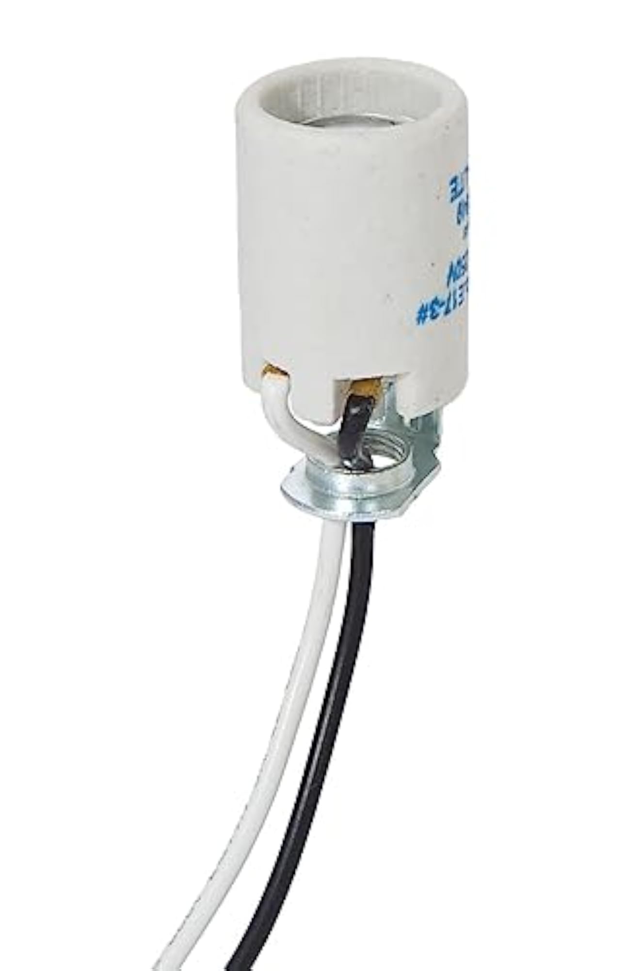E17 Keyless Glazed Porcelain Socket Wire Tip
