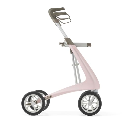 Image of byACRE Carbon Ultralight Rollator Walker - 10.6 lbs Adult Walkers with 4 Wheels and Seat - Lightweight Seated Walkers with Wheels - Foldable Rolling Walker with Seat - Walker for Adults