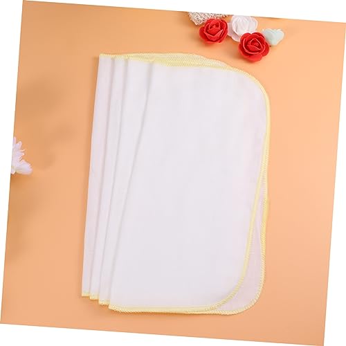 10Pcs Large Yellow Double Gauze Towels Multifunctional Nursing Cloths Small Handkerchiefs Absorbing Drool Towels for Boy Girl3
