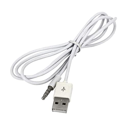 Image of 3.5mm Male AUX Plug Jack to USB 2.0 Male Converter Cable | Data Charging Adapter Cord for MP3 MP4 Players | USB to AUX Connector for Music Transfer