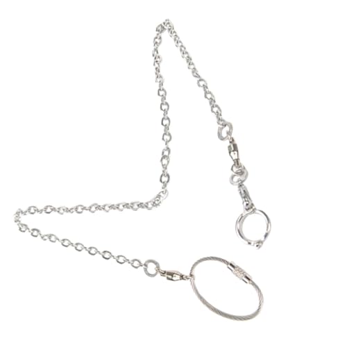 ORFOFE Parrot Foot Chain Stainless Steel Bird Leg Ring Bird Split Foot Open Ring Anklets and Leash