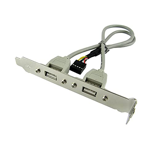 M30S USB Cable 9-Pin Female to Slot Bracket 2x USB Female PC Motherboard Adapter 30 cm