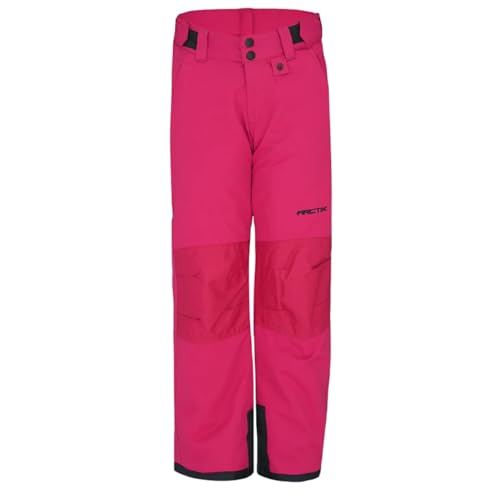 Arctix Kids Snow Pants with Reinforced Knees and Seat, Fuchsia, X-Small