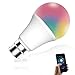 Price comparison product image VARICART 2-Pack B22 Bayonet Cap 10W RGBW WiFi Smart LED Bulb, Compatible with Alexa and Google Home, Dimmable RGB + Cool White 6000K Colour Changing 1000lm, No Hub Required APP Remote Control