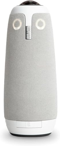 Owl Labs Meeting Owl 3-360° 1080p FullHD Video Conferencing Camera, 18ft Mic Pickup, AI Speaker-Tracking - Certified for Teams, Supports Zoom, Google Meet & More - Easy Plug & Play Setup (Renewed)