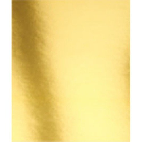 Hygloss 10 Mirror Board Sheets, 12" x 12", Gold