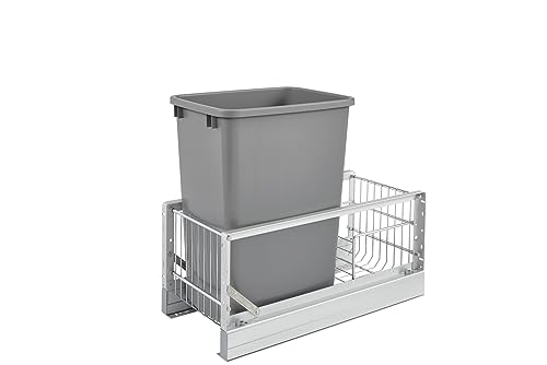 Contenedor de basura de aluminio con cierre suave