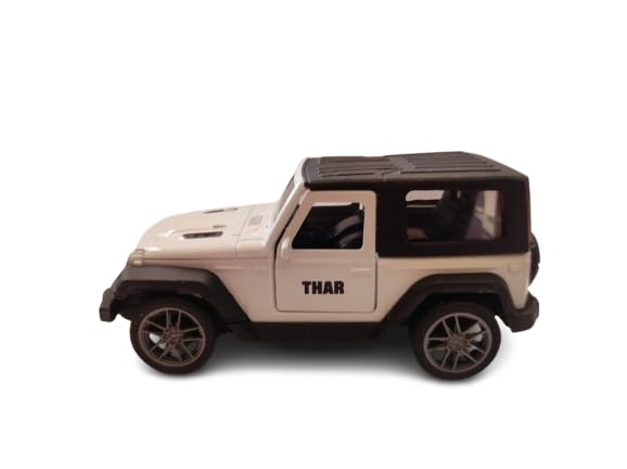 SRISU TRENDZ Pull Back Mahindra Thar Jeep DIE CAST Metal Toy for Kids Miniature Scaled Models Toy CAR (White) (B0D87MVV4Z) Amazon Price History, Amazon Price Tracker