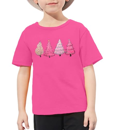 Image of Christmas Tree Shirt for Toddler Boys Girls Merry Christmas T-Shirts Short Sleeve Holiday Tee Xmas Gift Tops