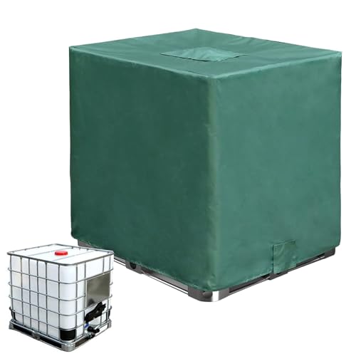 Cubierta para tanque de agua, resistente a la abrasión, protectora impermeable de 1000 l para césped, lluvia contra vientos fuertes, jardín, jardín, patio, granja