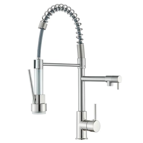 LED Robinet Cuisine Mitigeur Cuisine Avec Douchette Extractible, Robinet Evier de Cuisine avec...